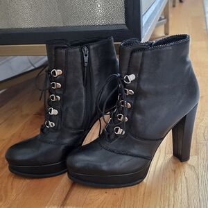 Stuart Weitzman Black Ankle Boots